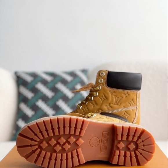 Louis Vuitton Tan Monogram Boots - Picture 3 of 8